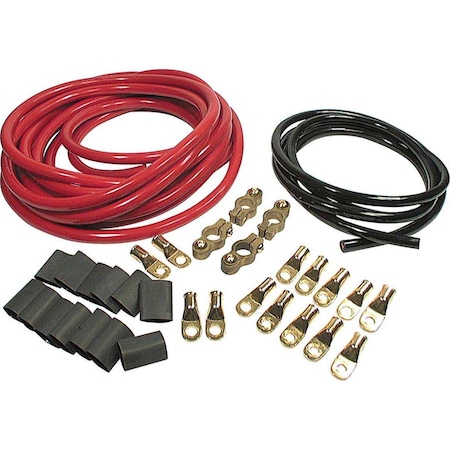 Allstar Performance Battery Cable Kit - 2 Gauge & 2 Batteries ALL76112